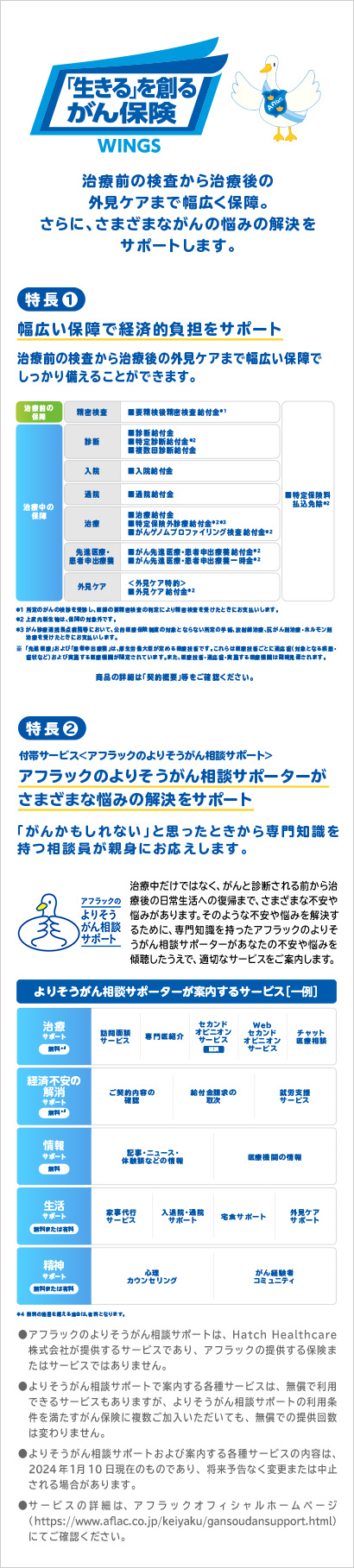 アフラックの生きるためのがん保険 ALL-in がんに関する治療費に加え、治療関連費も幅広くまとめてカバーする保険です（所定の支払事由に該当する必要があります）